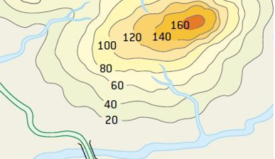 mapa topográfico