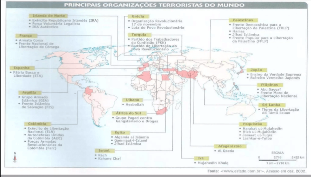 Principais grupos terrotistas no mundo