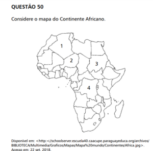 Questão do Cefet sobre África