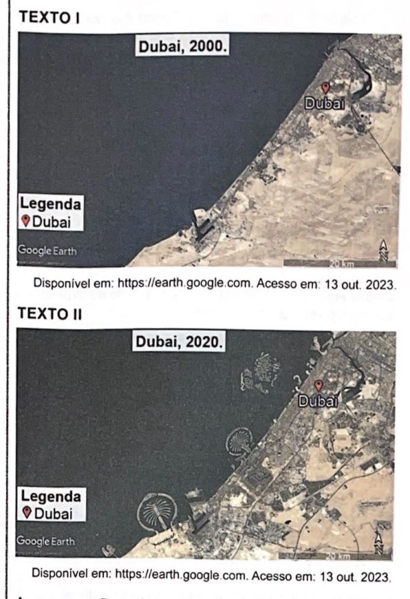 questão enem geografia 2024 Dubai