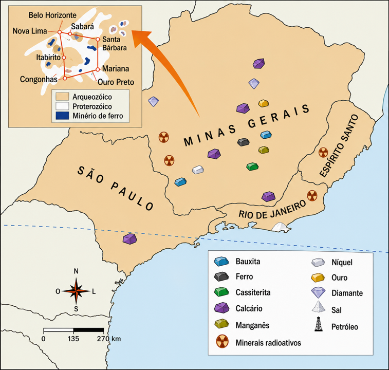 Quadrilátero Ferrífero, em Minas Gerais