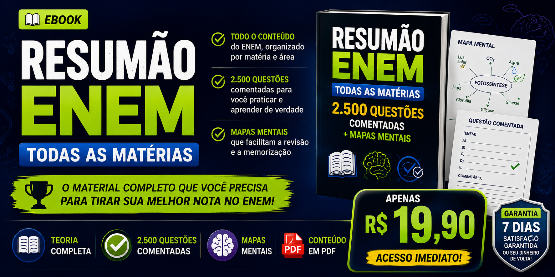Resumão do ENEM de Geografia — capa